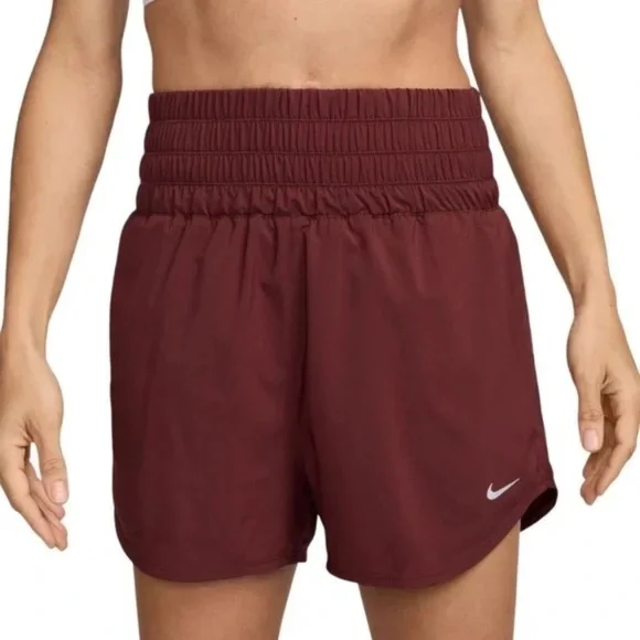 Nike Dri-FIT One Ultra High-Waisted Shorts | Dark Team Red - Picture 1 of 4